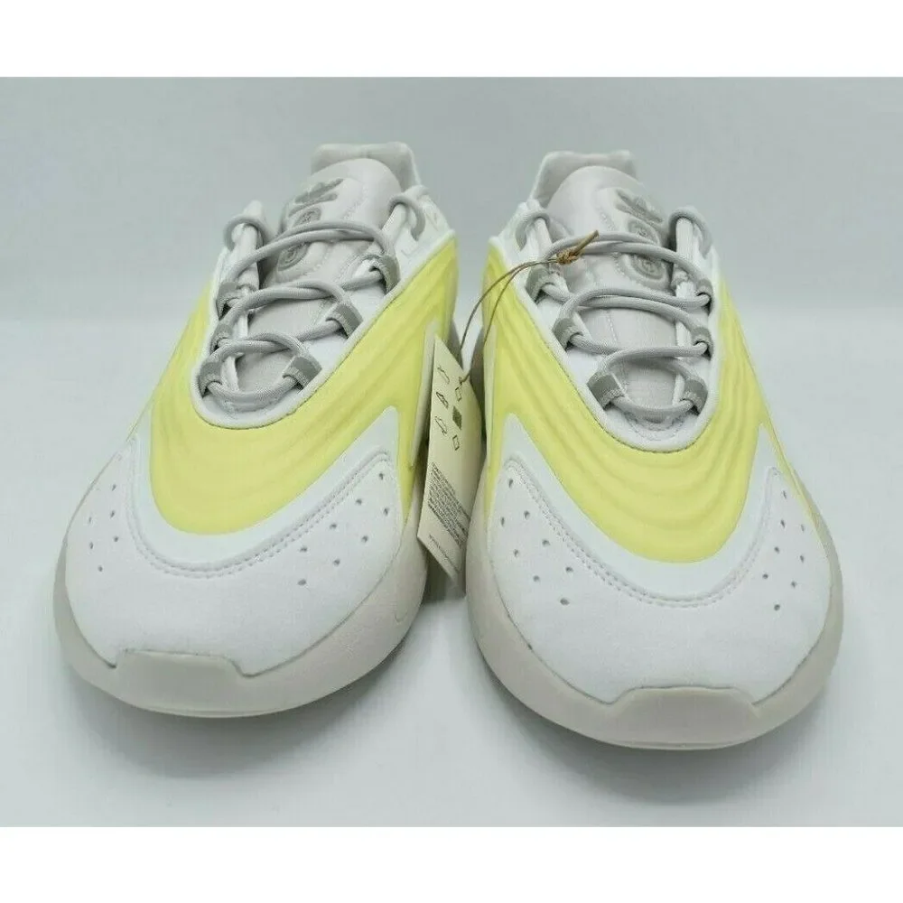 NWB Adidas Originals Men Size 12 Ozelia White‎ Yellow Grey Sneaker Shoes GZ9176